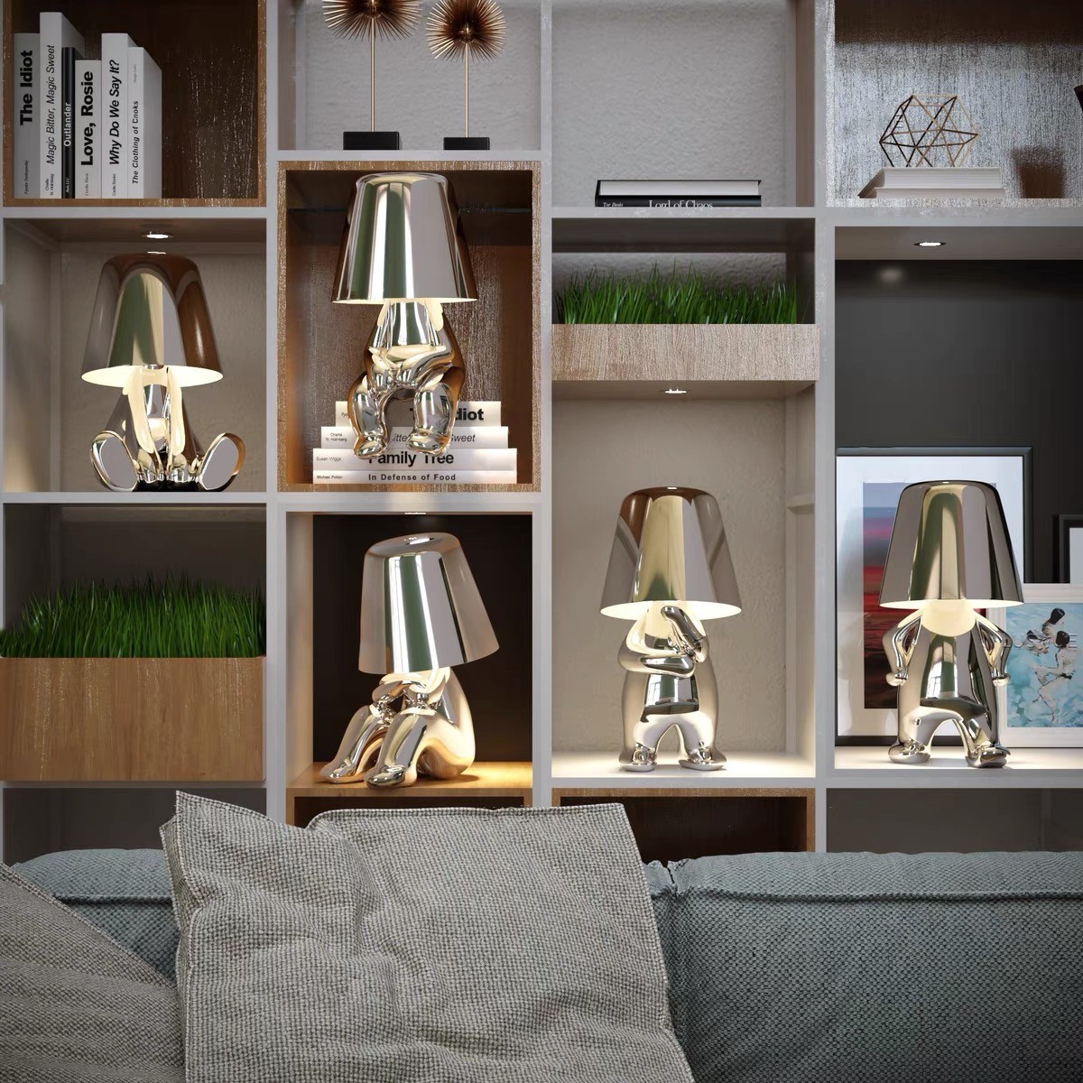 Aurabrova Human Figure Table Lamp - Modern Sculptural Design for Living Room