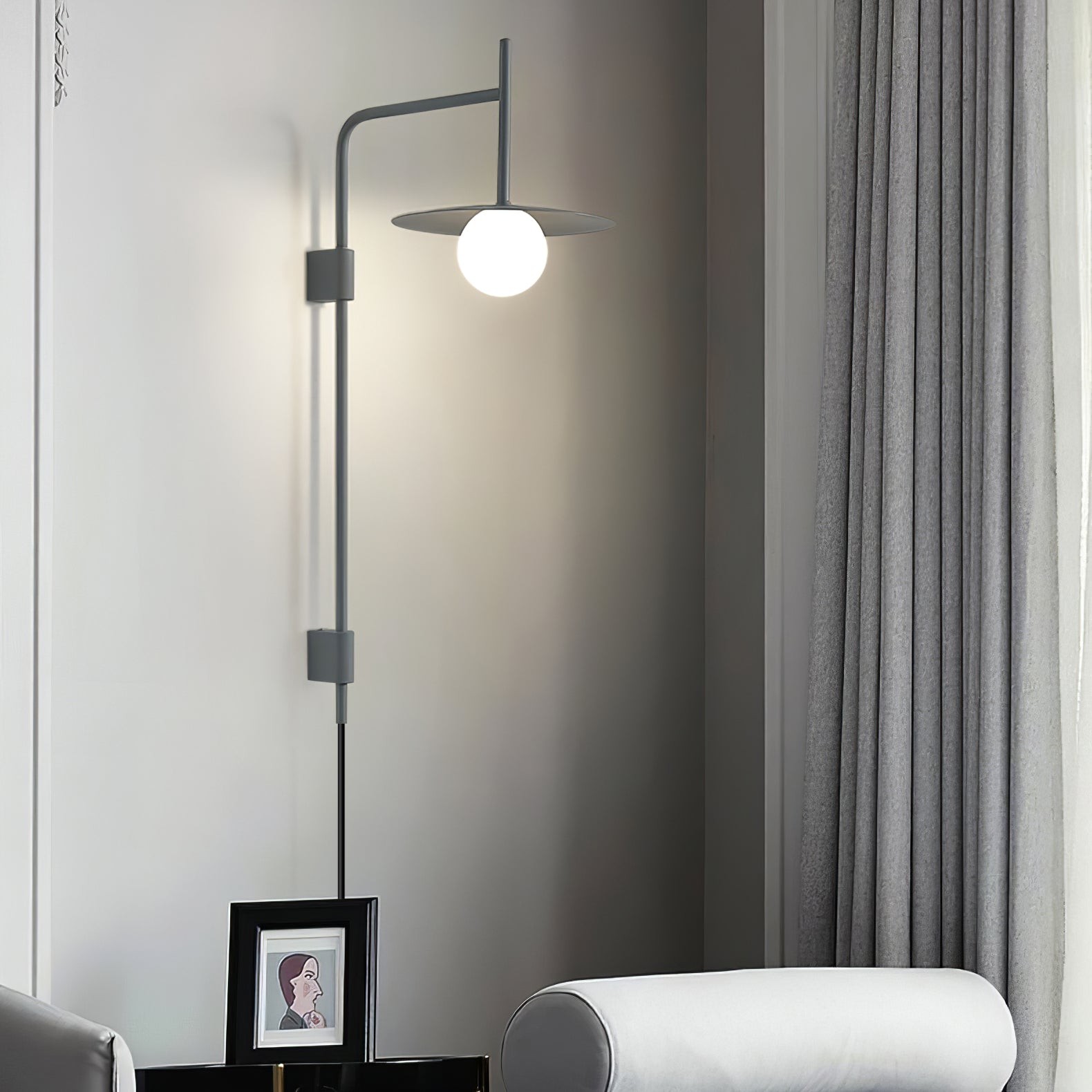 Nordic Swing Arm Wall Lamp for Living Room G26