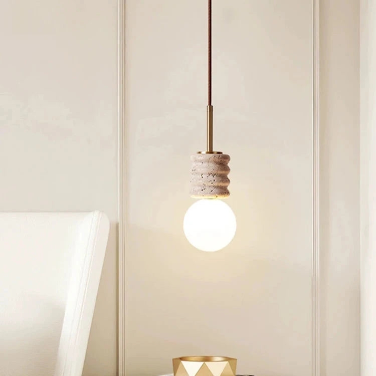 LED Chandelier Modern Stone Bedside Pendant Light T2141