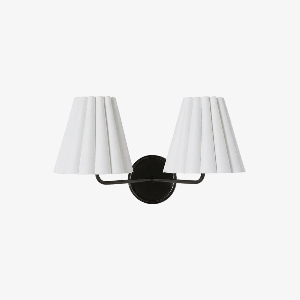 Ruffmeto Modern Pleated Wall Lamp - Elegant Accent Light for Hallways T474