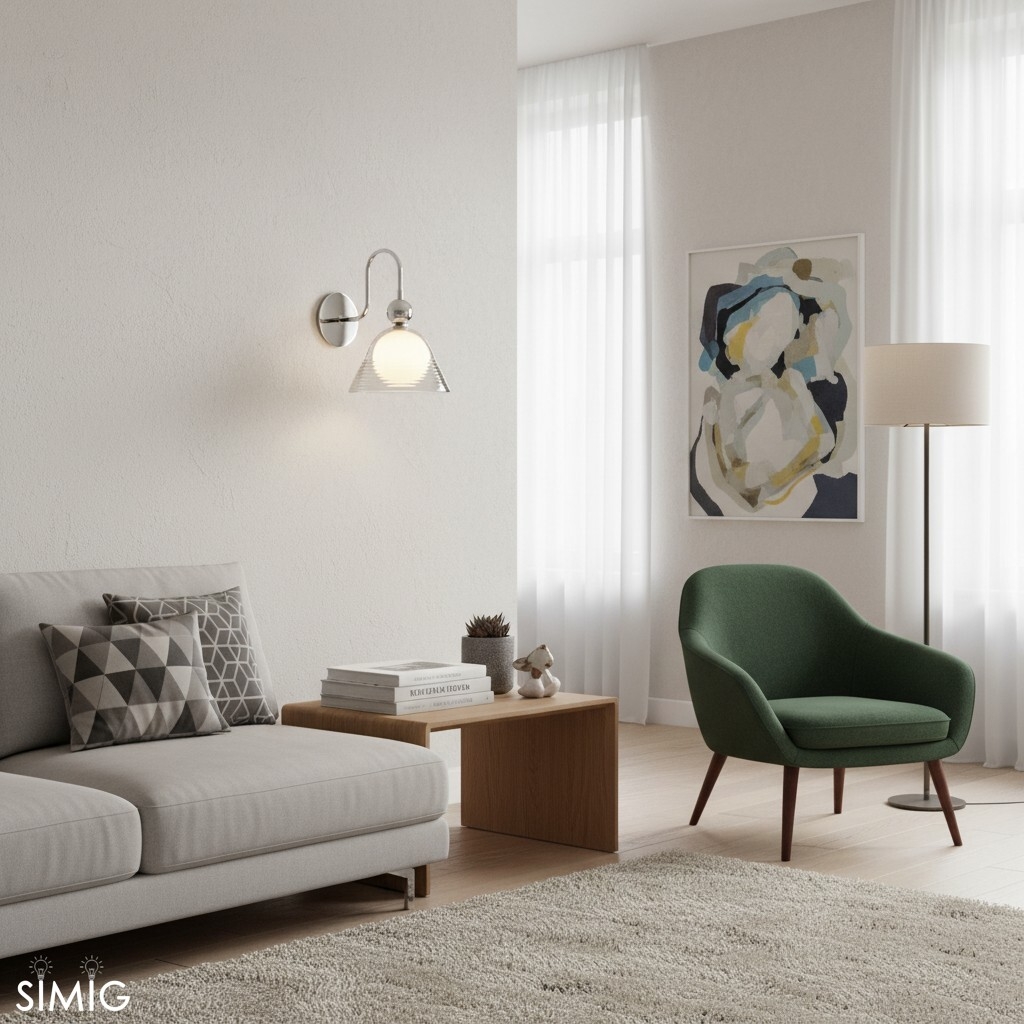 Afterglow Sunset Curved Wall Lamp - Modern Lamp for Living Rooms G100