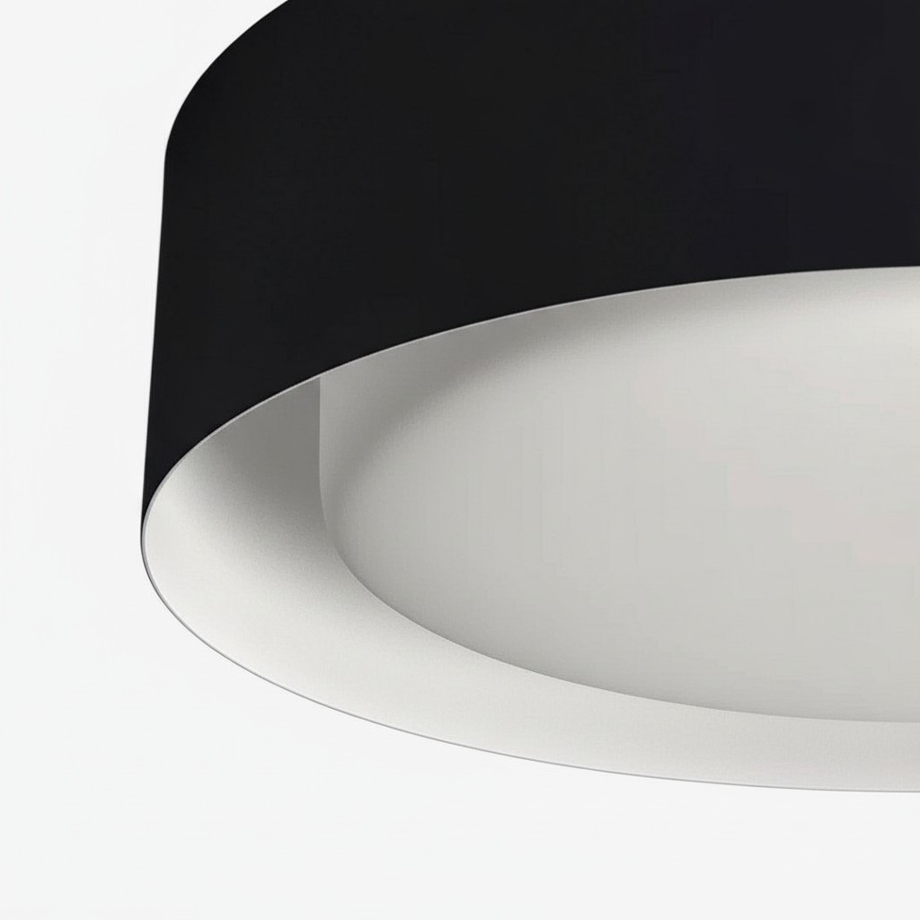 Velcora Contemporary Metal Flush Mount Ceiling Light - Elegant Drum Ceiling Fixture for Bedroom T1125