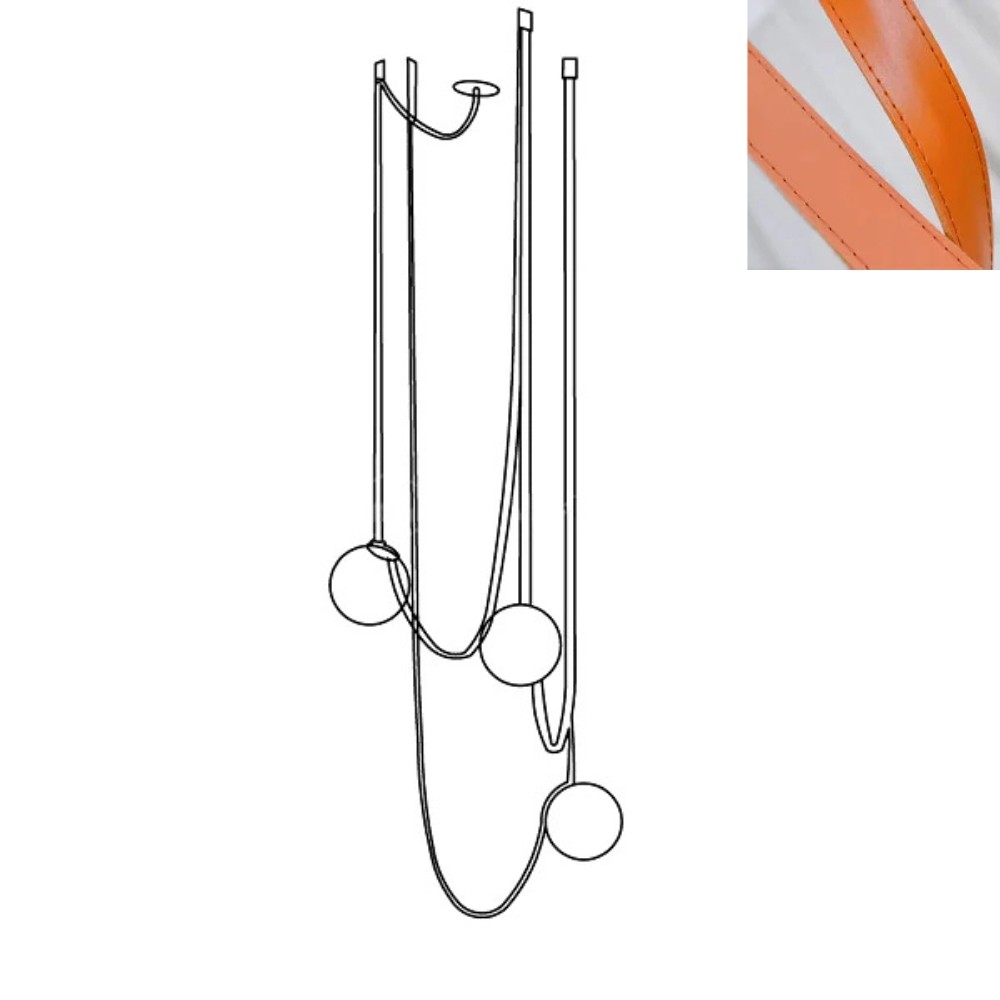 Flexible Belt-Style Pendant Lamp for Customizable Ambient Light S241