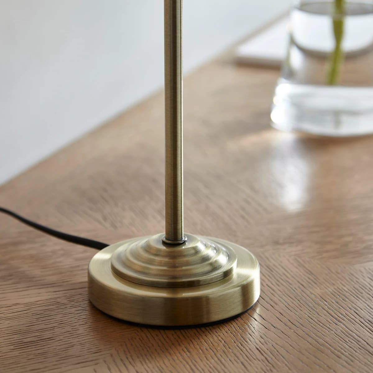 Tela 1‑Light and 3‑Light Table Lamp - Modern Linen & Metal for Bedside or Living Room T847
