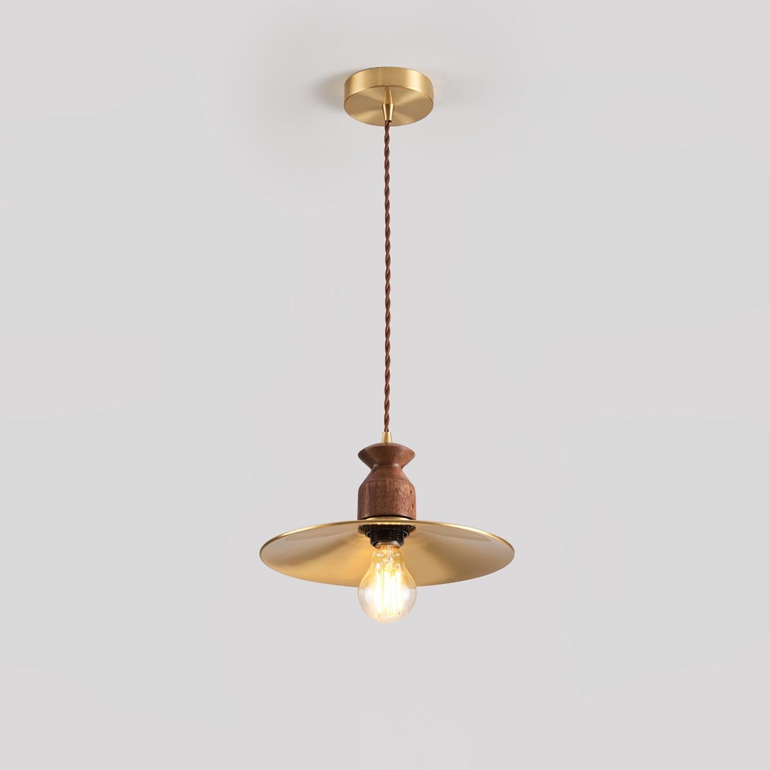 Brass Crest Pendant Light T1581