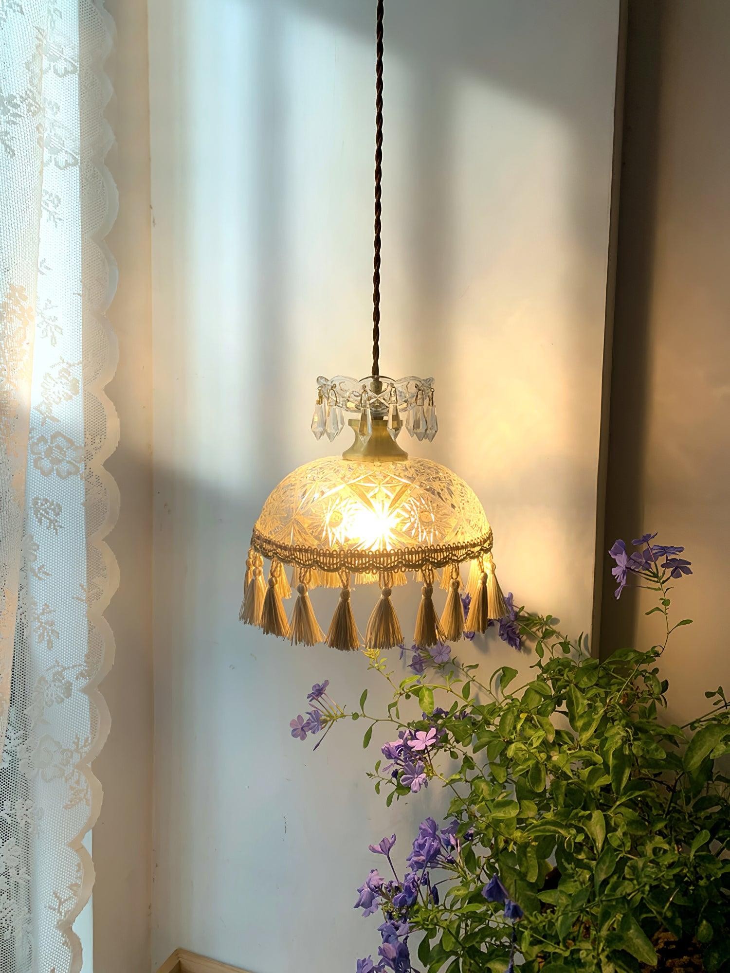 Bowl Tassel Pendant Light M387