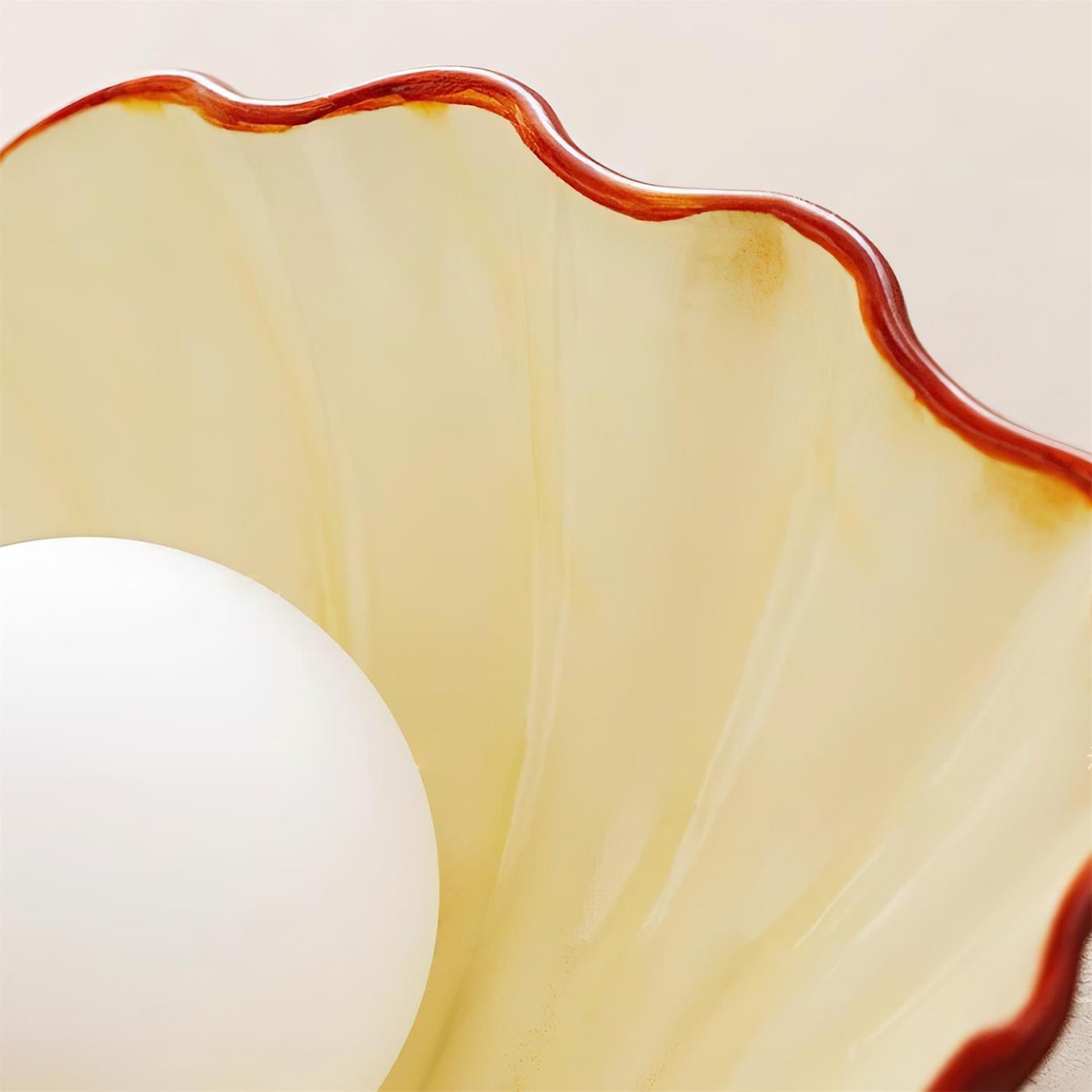 Nautris Fluted Shell Shape Art Deco Wall Lamp - Home Ambient Light T1129