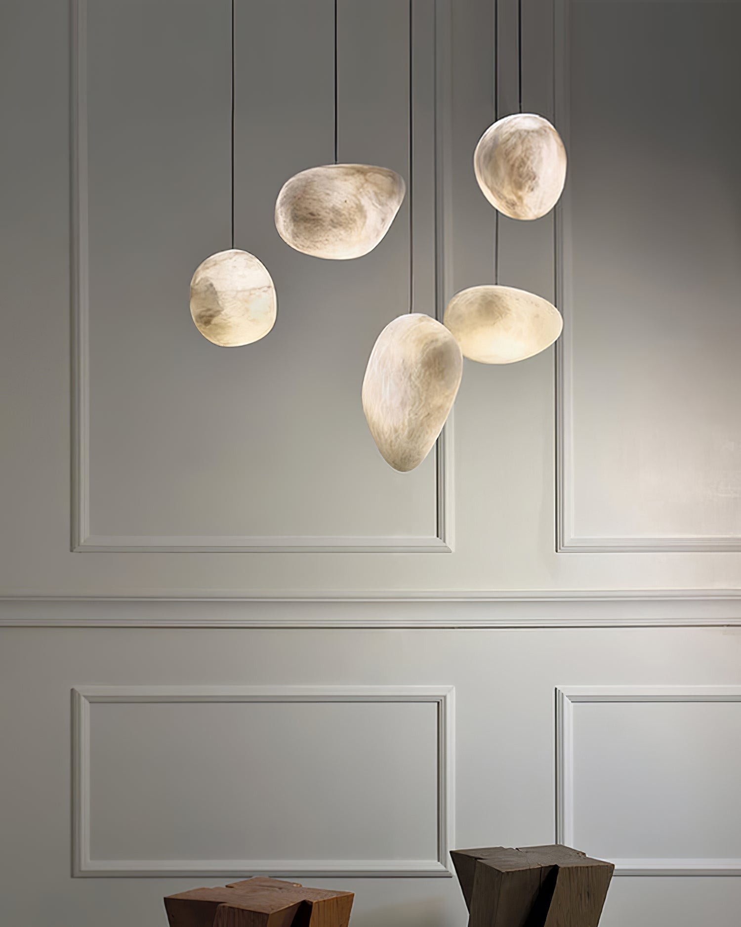 Pebbles Alabaster Pendant Lamp M334