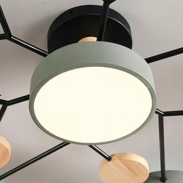 Nordic Branched Disc Metal Ceiling Lamp S192