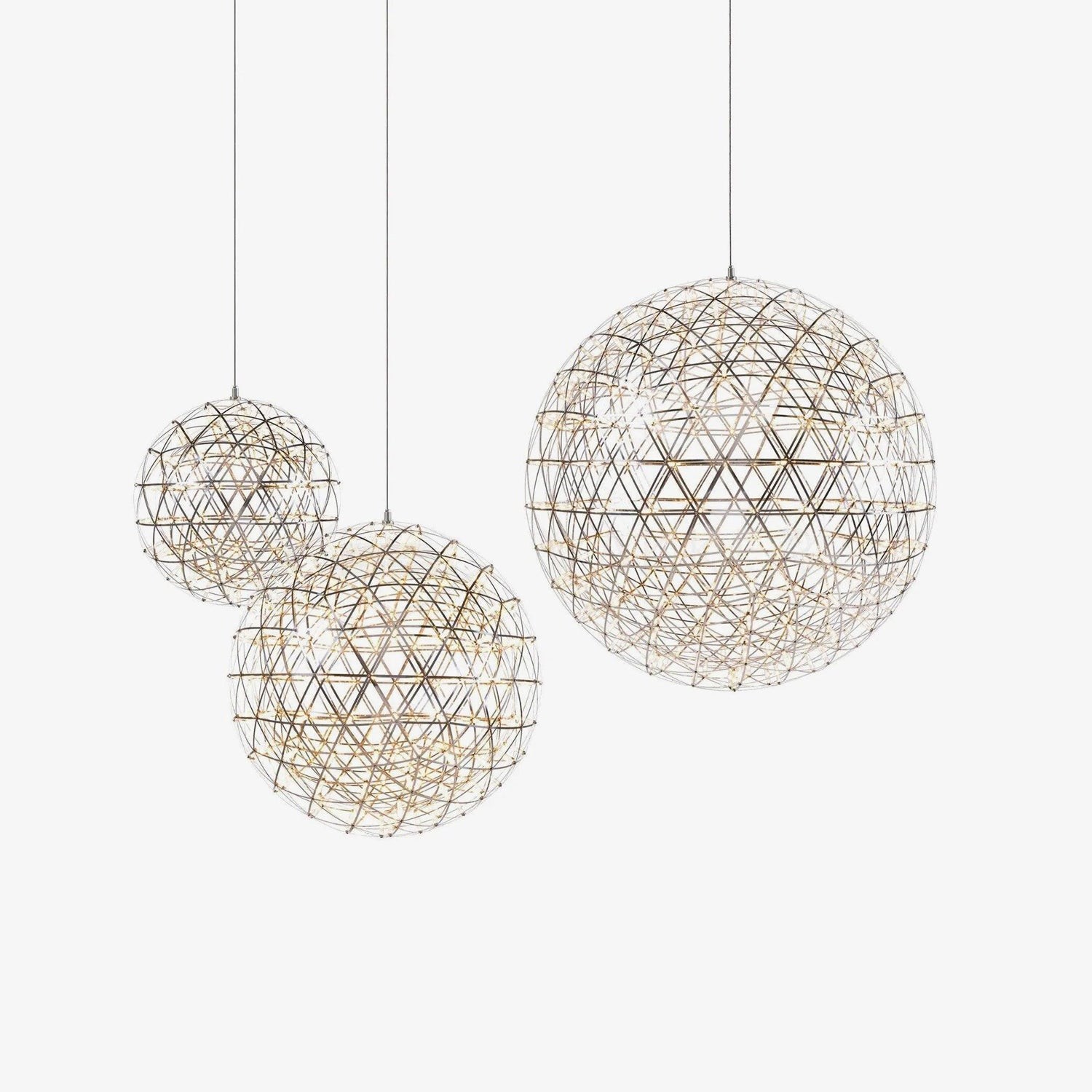 Silver Spark Ball Pendant Light T204