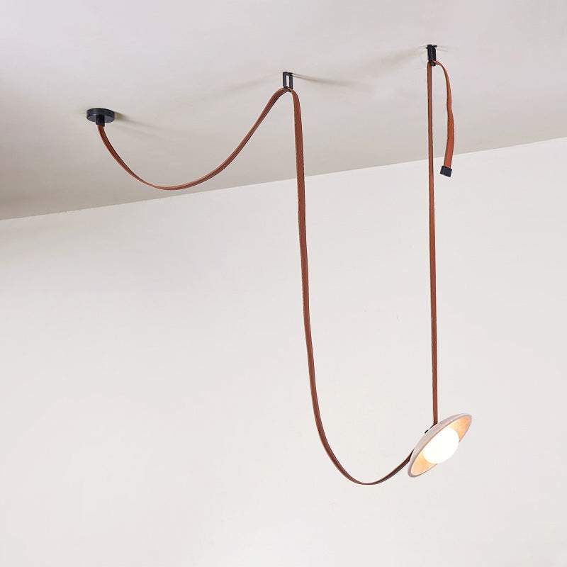 Light Rail Leather Pendant Lamp T1912