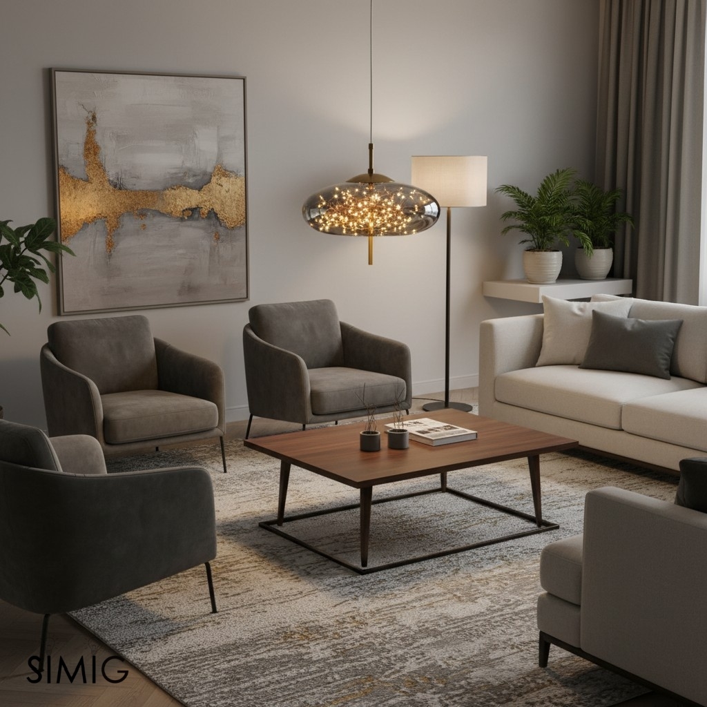 Scandinavian Cylinder Oval Glass Pendant Light M63