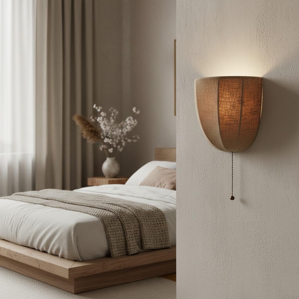 Fablune Indoor Wall Lamp - Modern Ambient Fabric Lighting for Home T1174