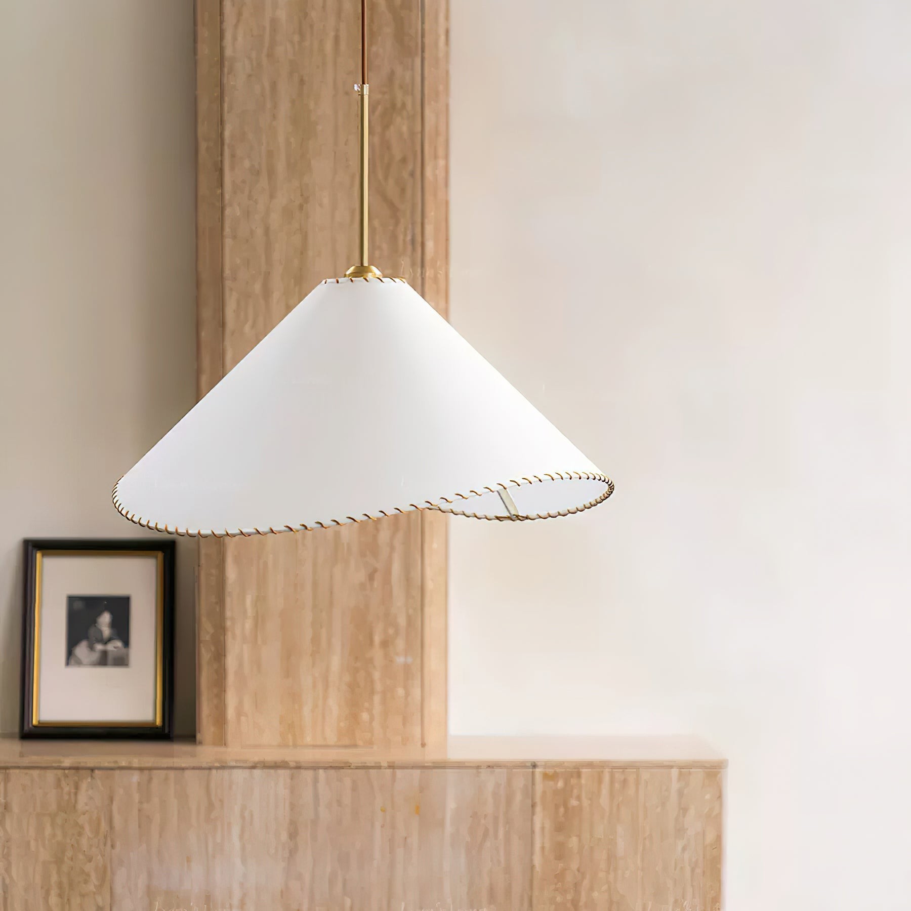 Twisted Shade Fabric Pendant Lamp M490