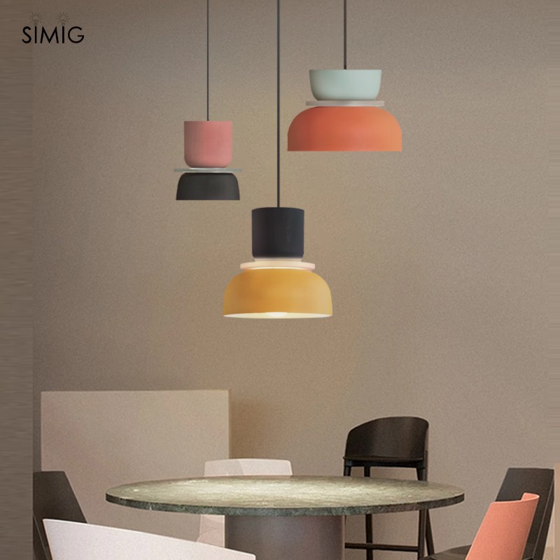 MACRI Color Block Nordic Pendant Light for Living Room