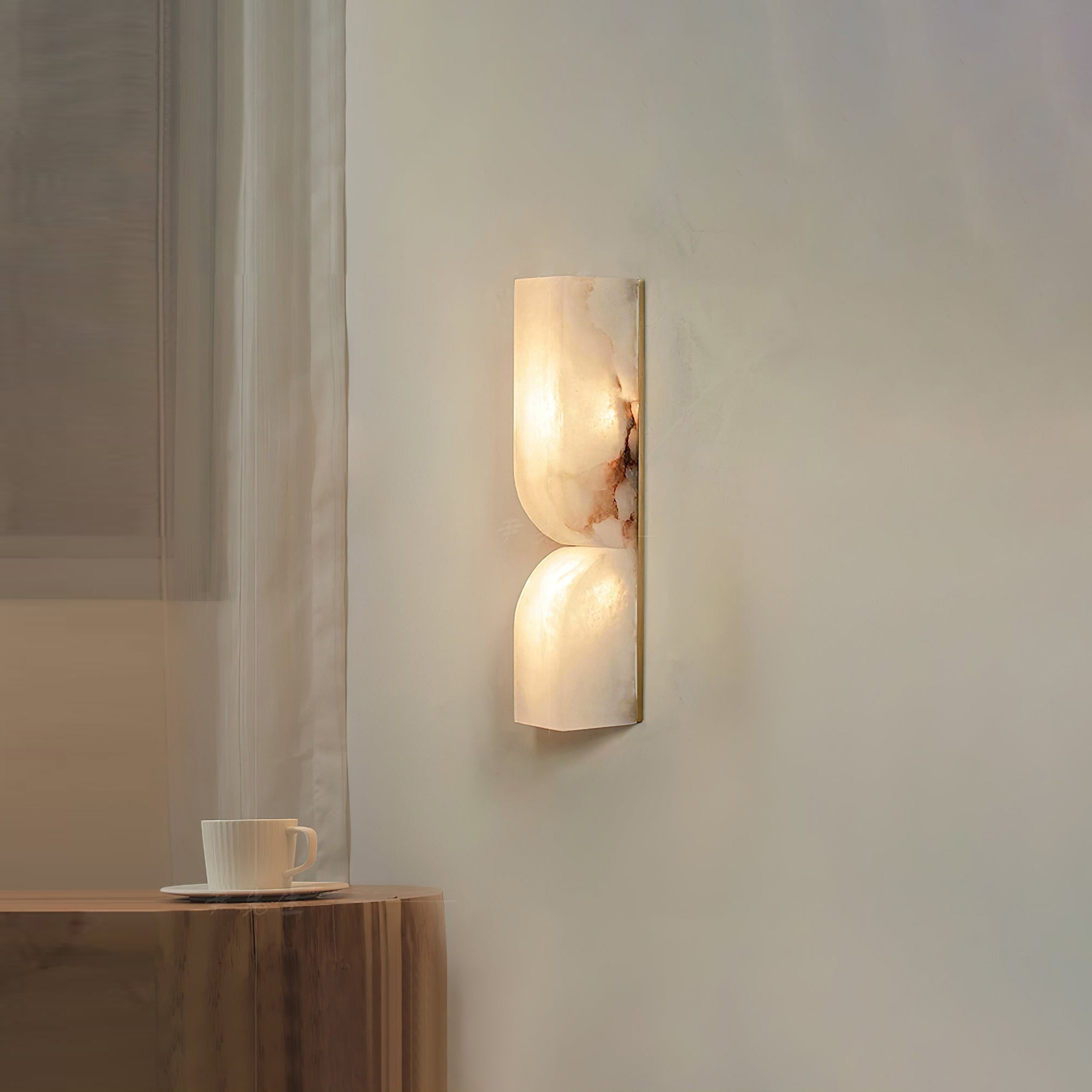 Rectangular Alabaster Wall Lamp T1863