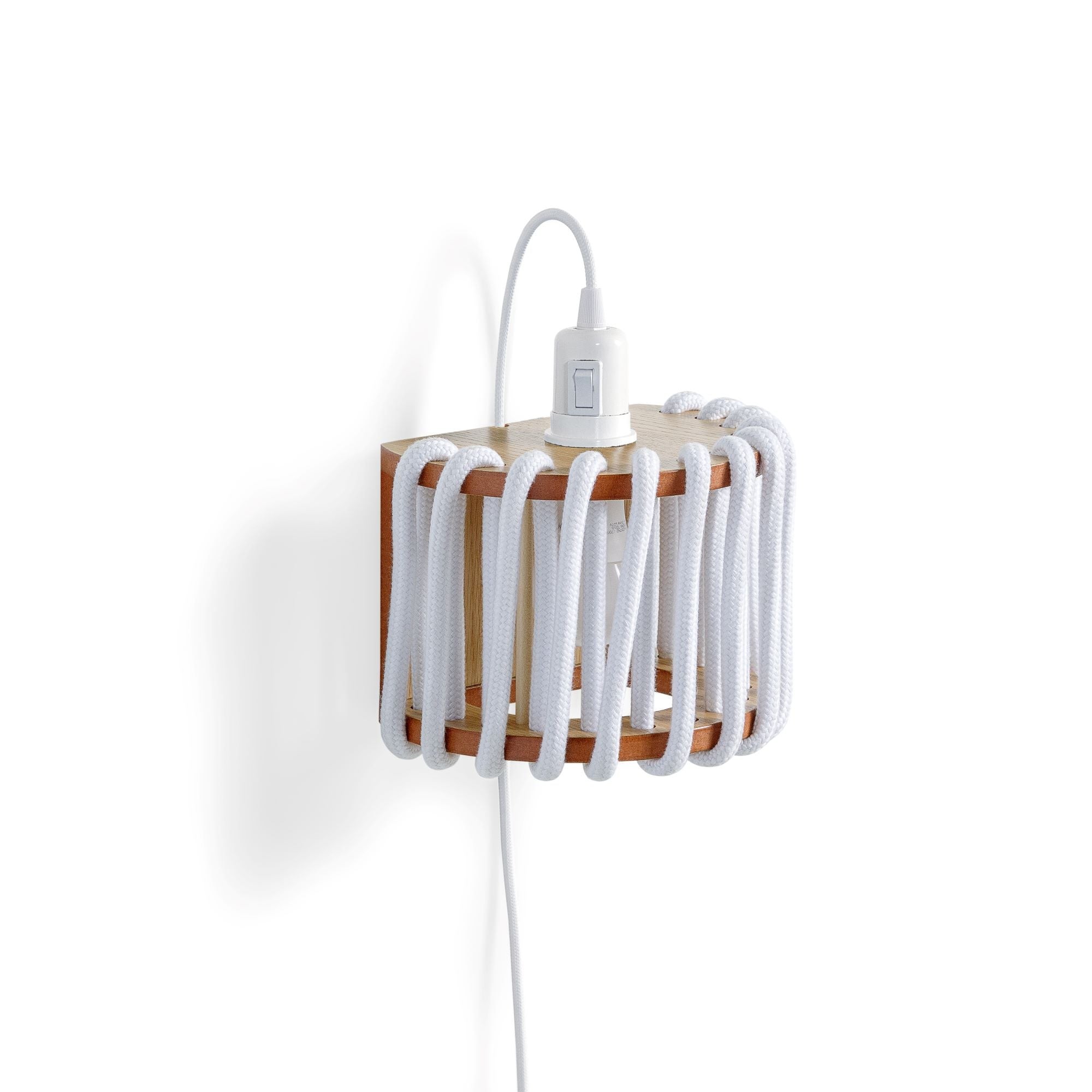 Macaron Rope-wrapped Wooden Wall Lamp S190