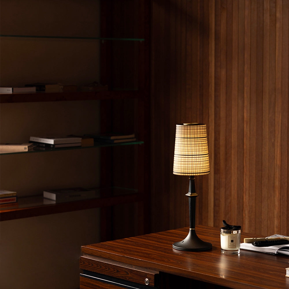 Devon Black Table Lamp (Built-in Battery) T1933