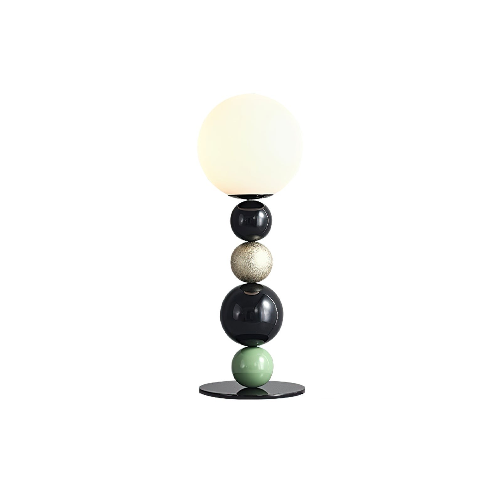 Round Balls Stacking Green Table Lamp M417