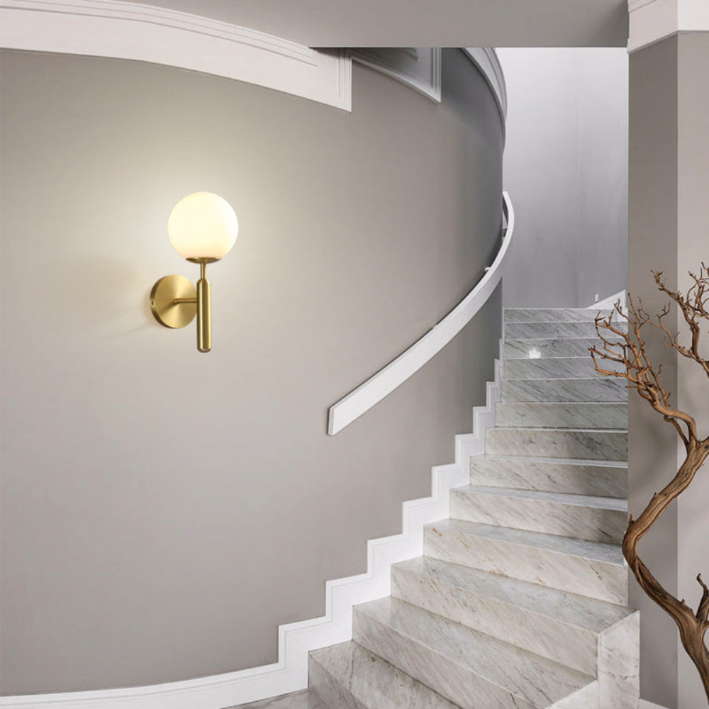 Milky Glow Modern Metal Wall Lamp T2015