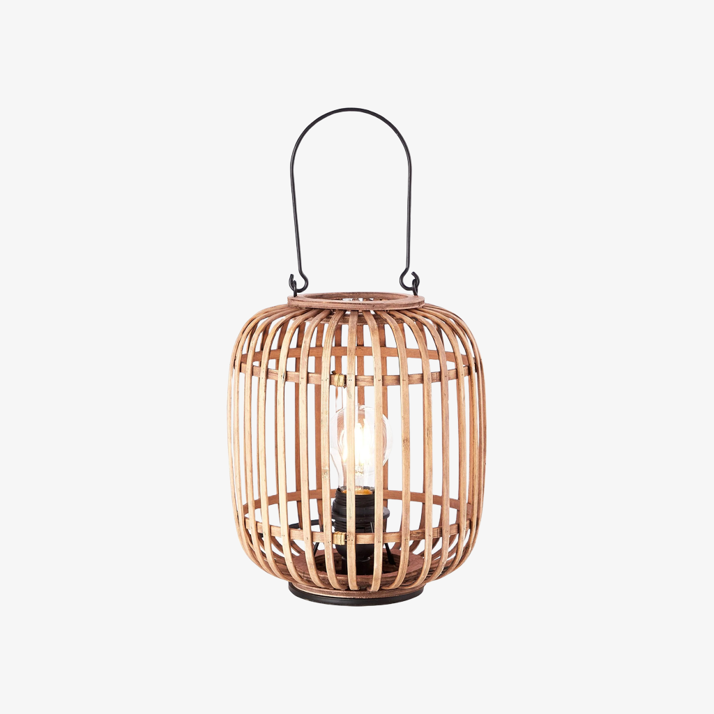 Yumeko Ambient Table Lamp - Open Bamboo Cage Design Stylish and Eco Friendly for Living & Bedroom T988
