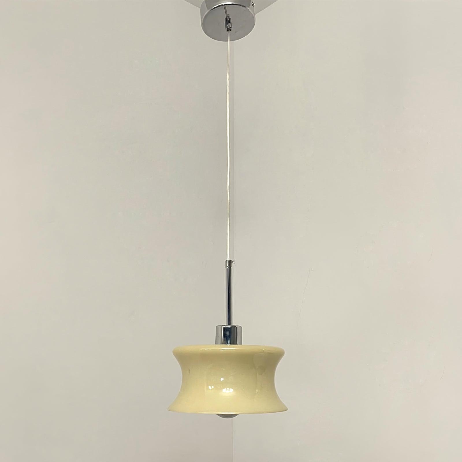 French Vintage Glass Window Pendant Lamp M392