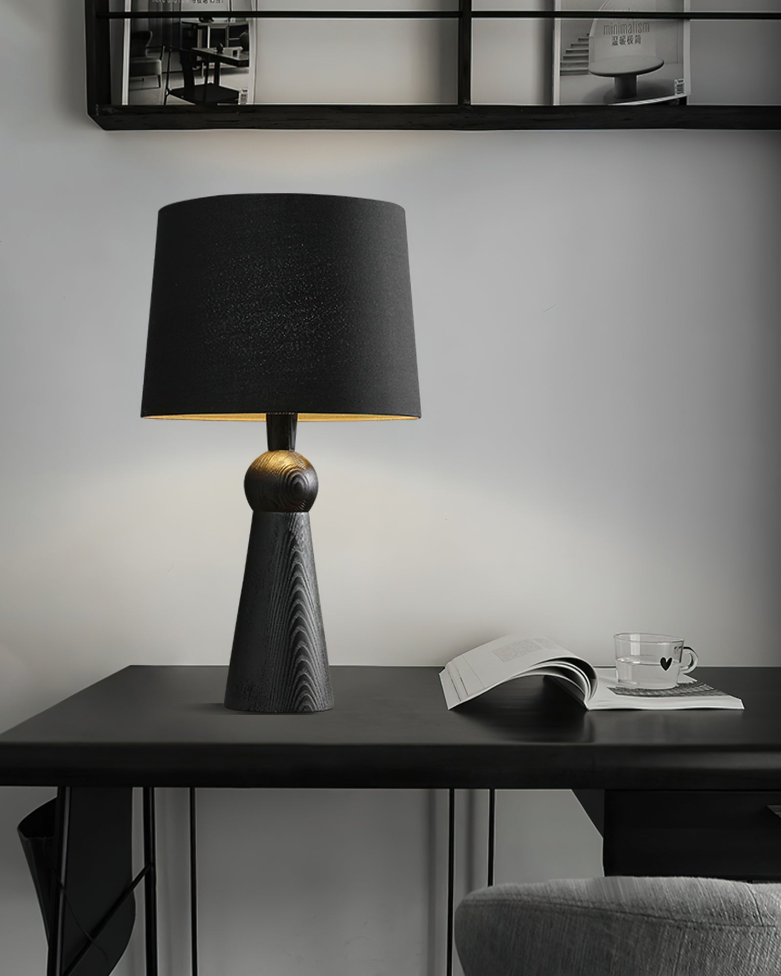 Nordic Retro Solid Wood Fabric Table Lamp M572