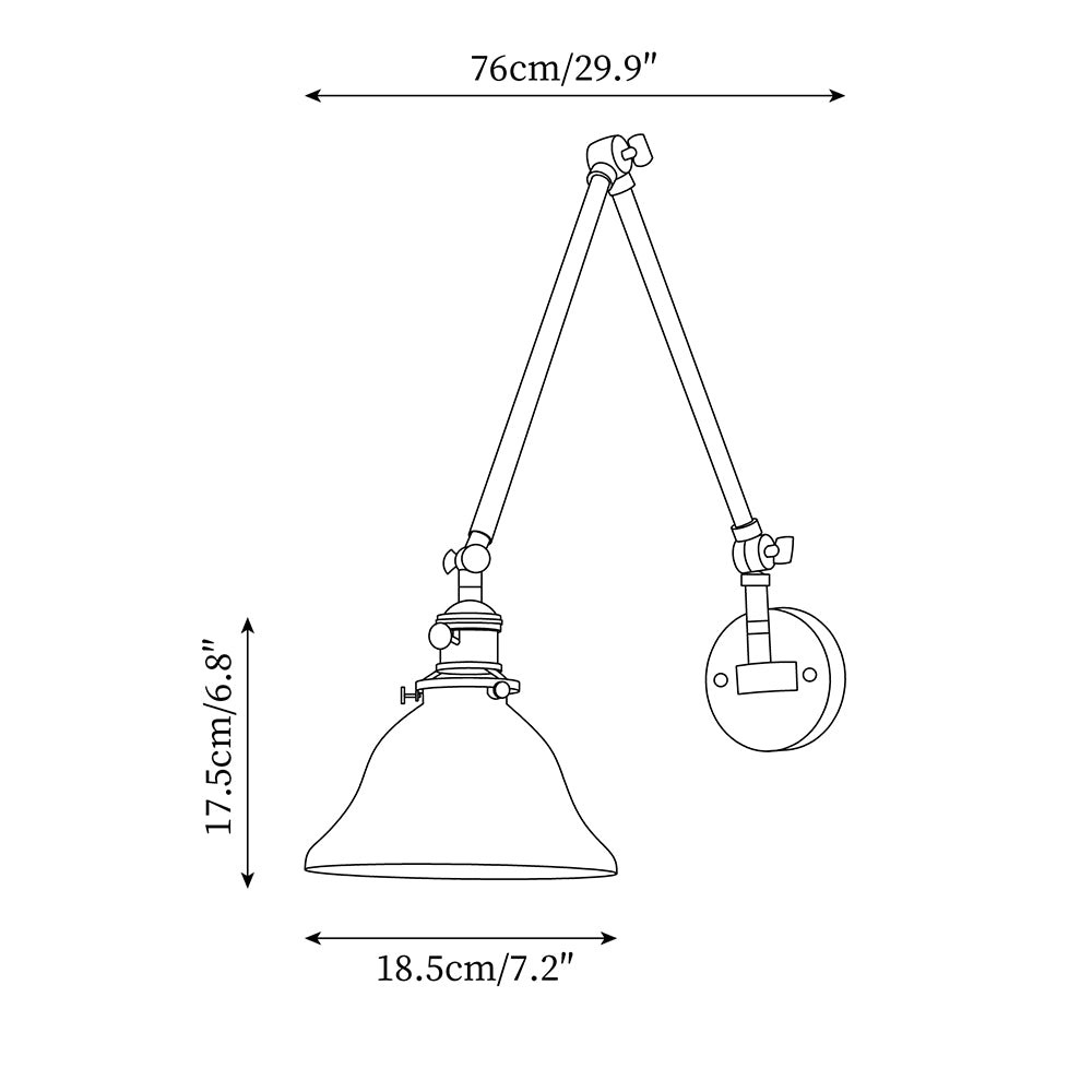 Personalized Green Bell-Shaped Wall Lamp M154