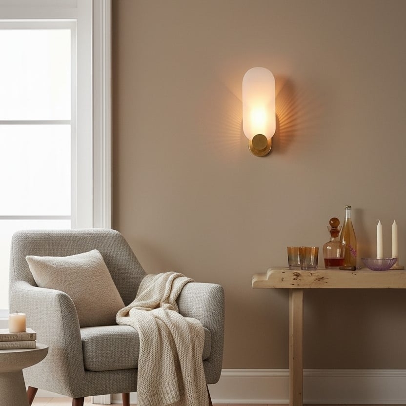 Albi Decorative Wall Sconce Ambient Diffused Glow - Artful Carved Aesthetic Dining Room Corridor T713