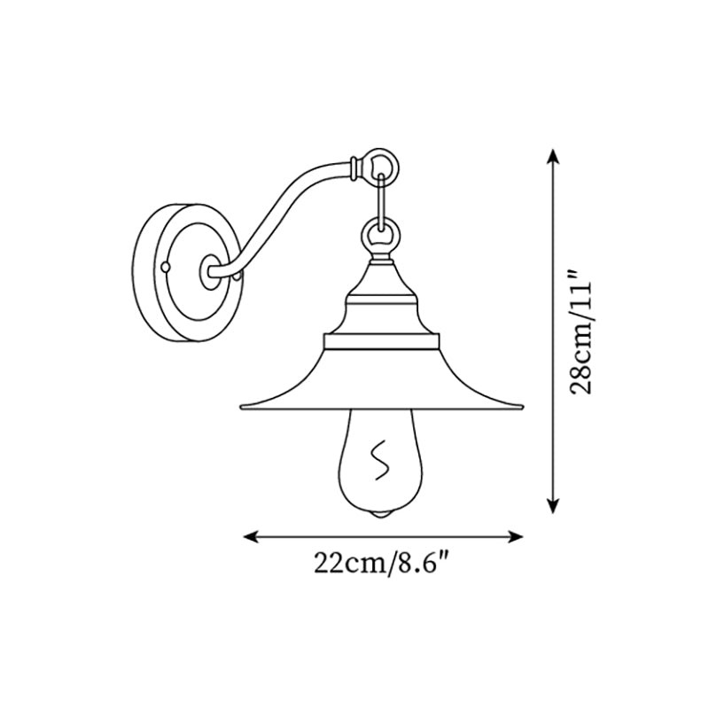 Retro silver lamp body patterned glass lampshade hanging wall lamp P081