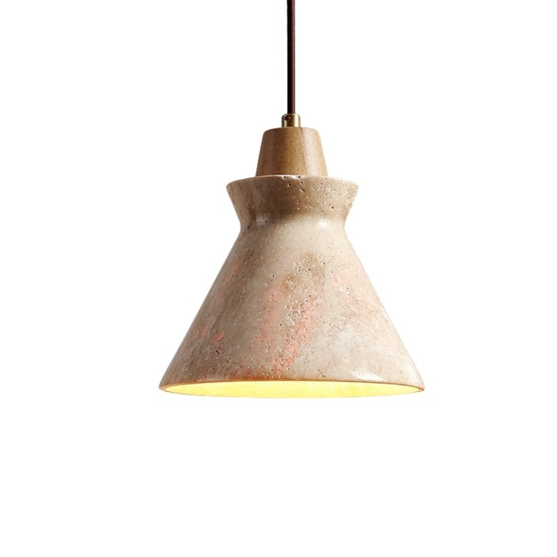 Creative Travertine Stone Pendant Lamp for Modern Living Rooms S283