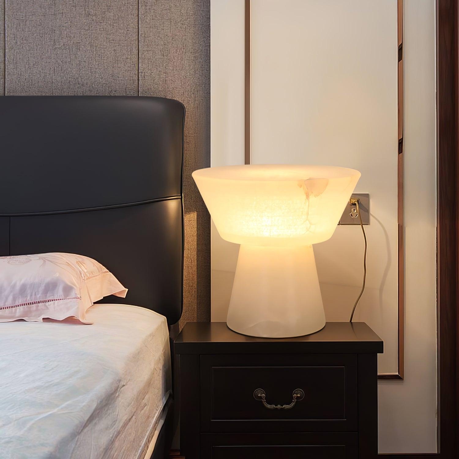 Beta Marble Alabaster Table Lamp T1610