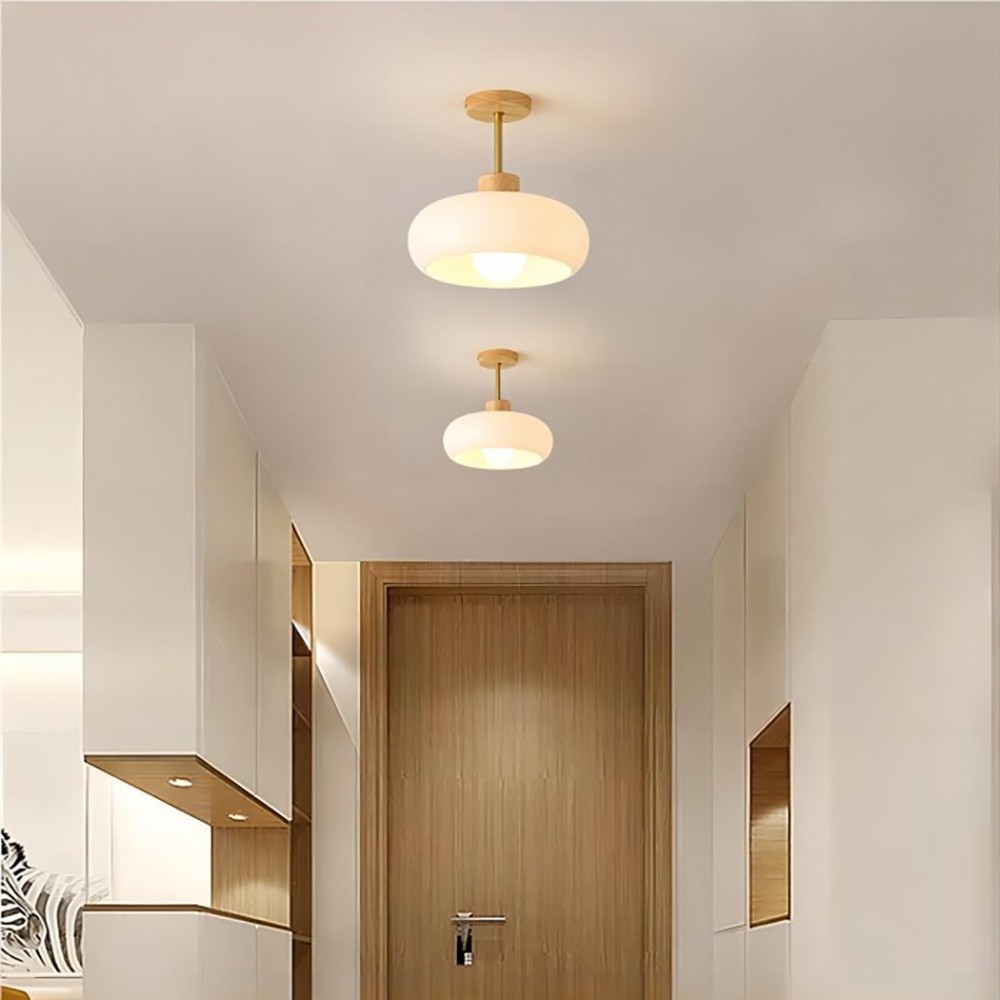 Retro Bauhaus Glass Ceiling Lamp S87