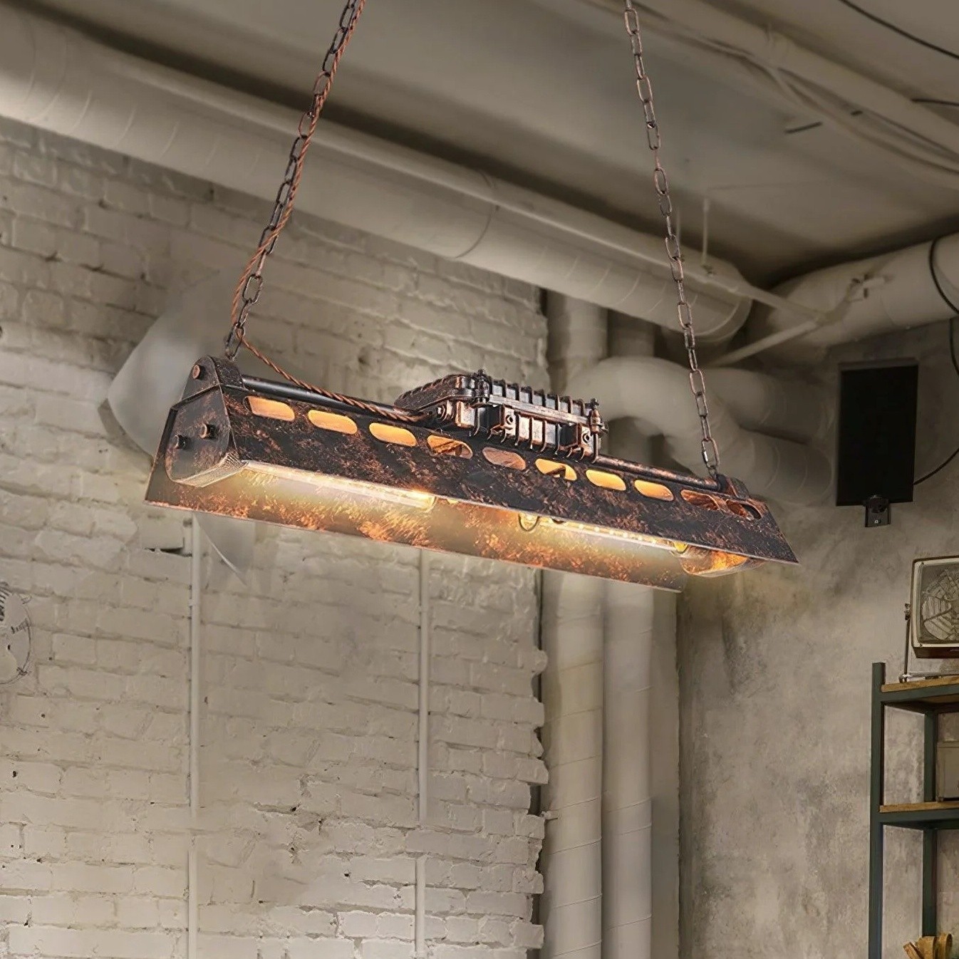 Vintage Industrial Loft Chandelier - Steampunk Style Lighting S222