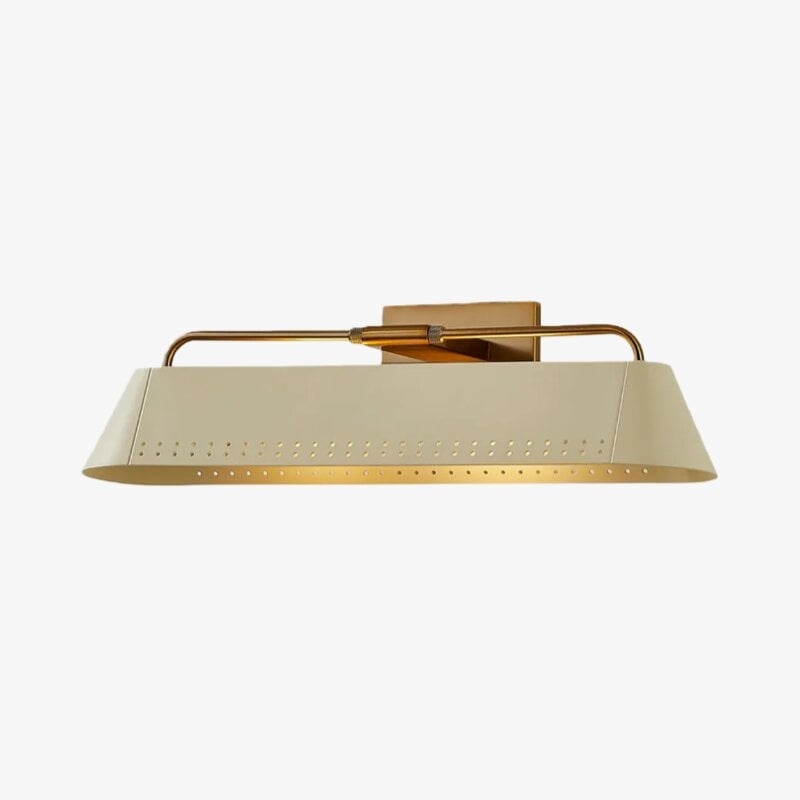 Libris Wall-Mounted Picture Light - Modern Steel Frame with Soft Sand Shade for Entryway T606