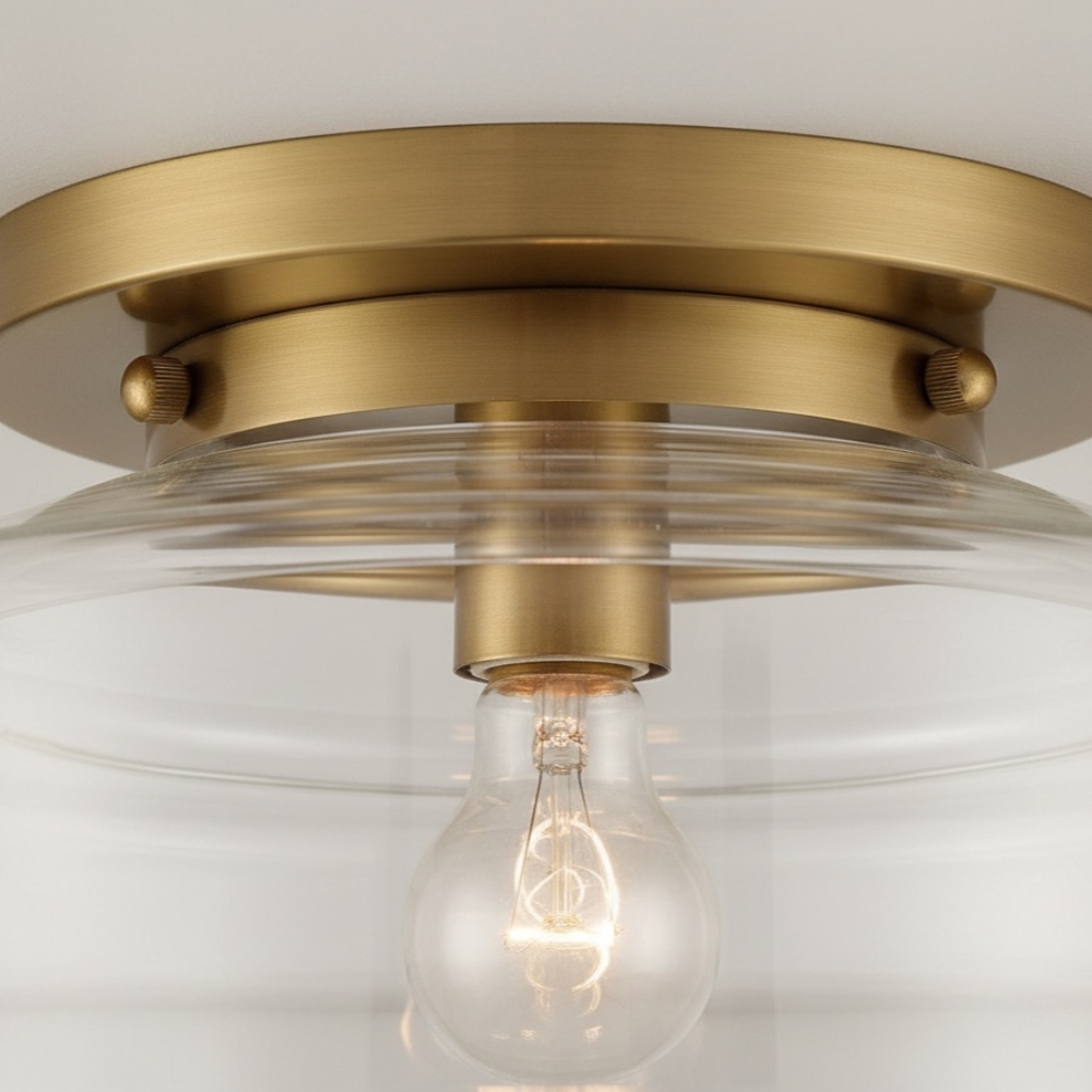 Ulavione Clean Rounded Profile Ceiling Lamp - Timeless Flush Mount for Kitchen T1080