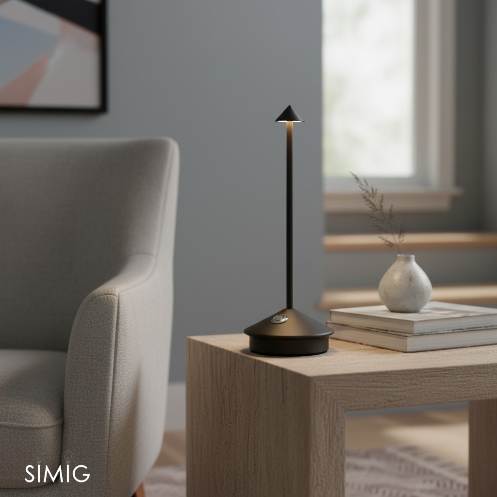 Glimma Rechargeable LED Table Lamp - Modern Portable Lamp for Living Room