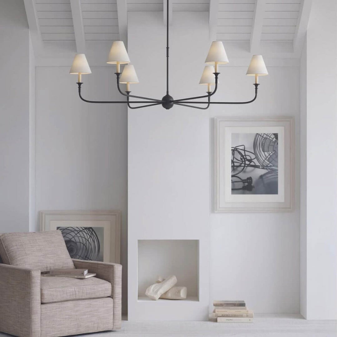 Piaf Geometric Metal Chandelier – Industrial Style for Dining Room T198