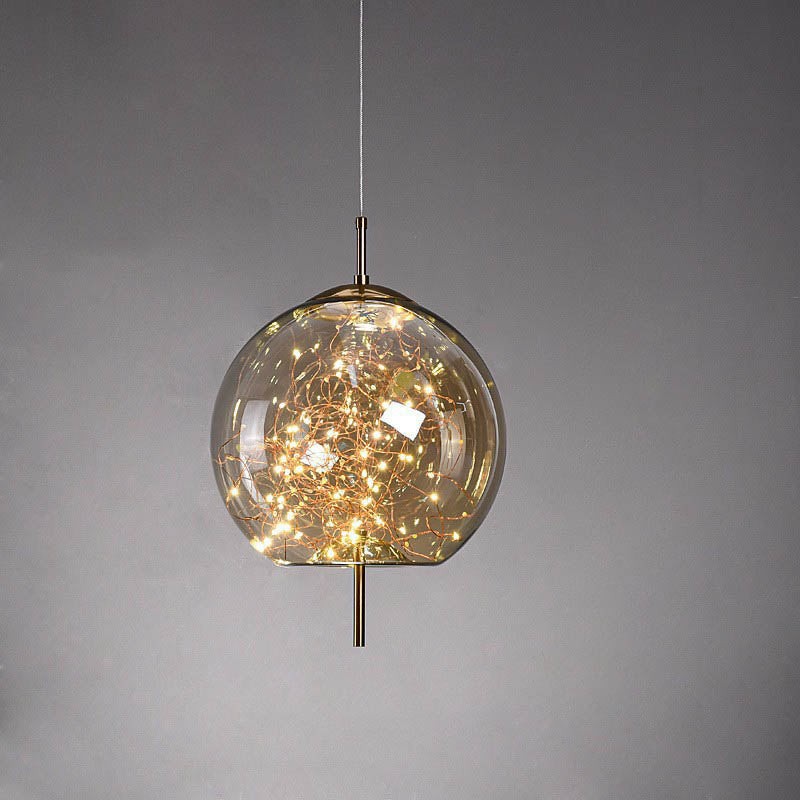 Scandinavian Cylinder Oval Glass Pendant Light M63