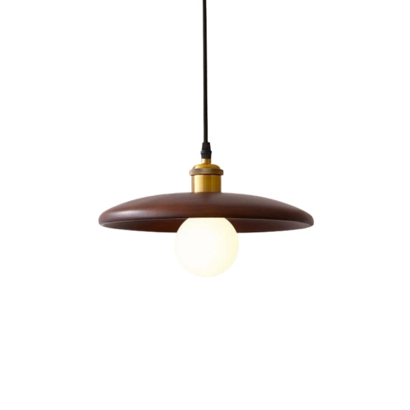 Japanese Wabi-Sabi Wooden Pendant Light S06