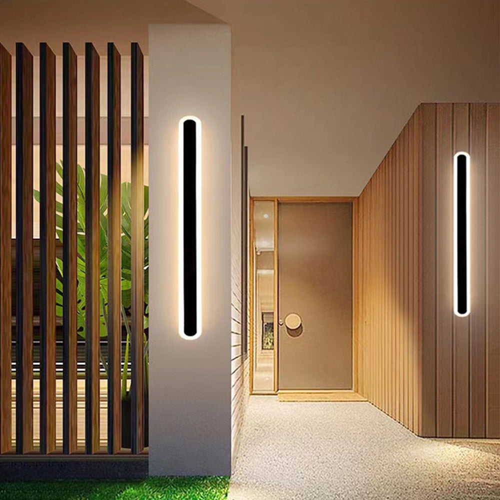 Edge Minimalist Metal Oval IP65 WaterProof Outdoor Wall Light T2099