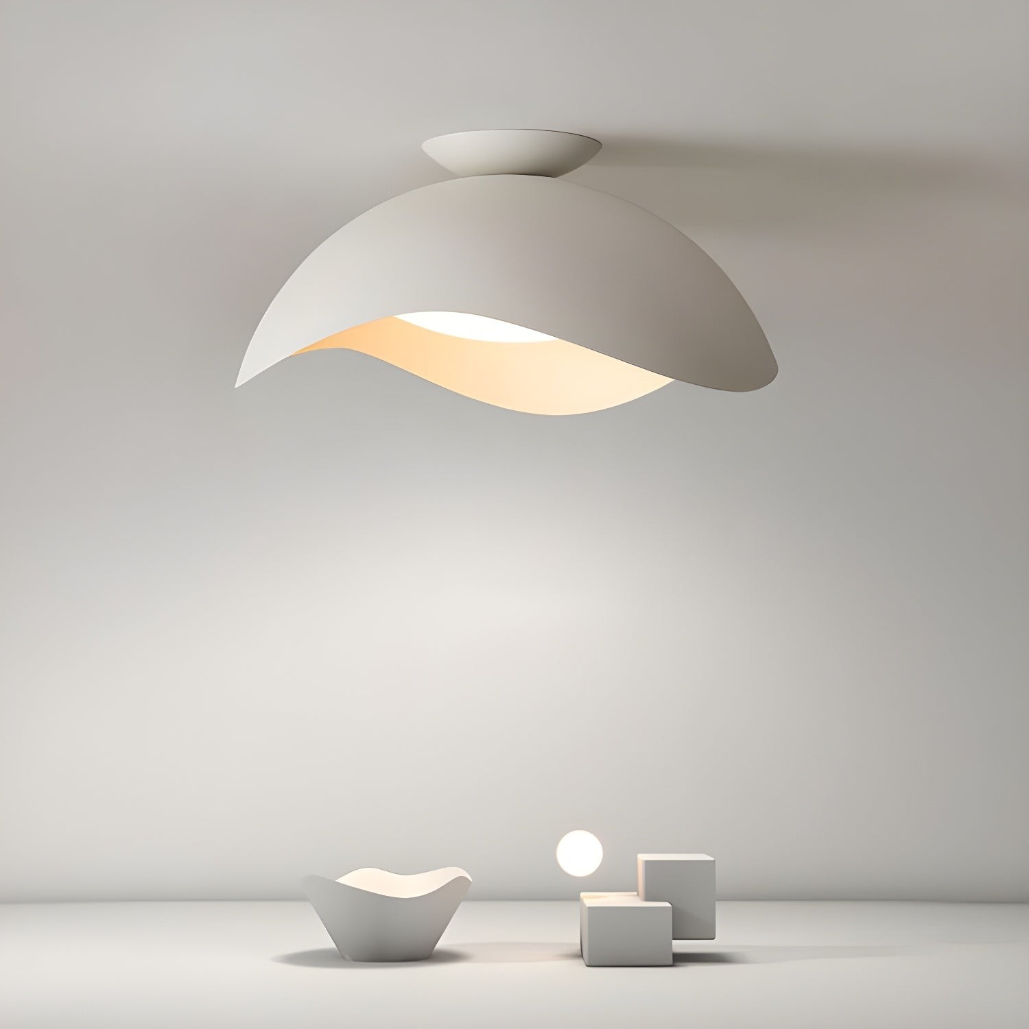 Simple Wave Ceiling Light M507