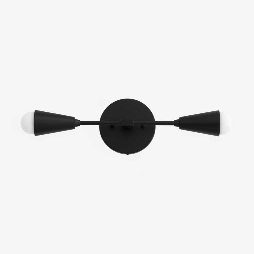 Mobilux Line Minimalist Vanity Light Fixture - Mid Century Bathroom Sconce T315