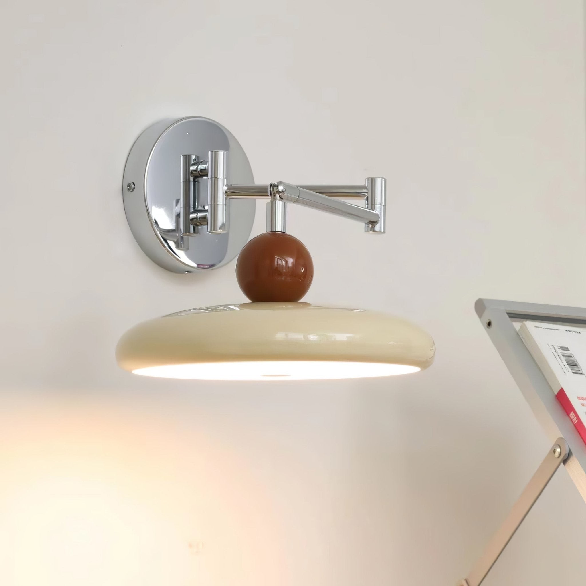 Minimalist French Creative Cream Style Rotatable Swing Arm Wall Lamp M355