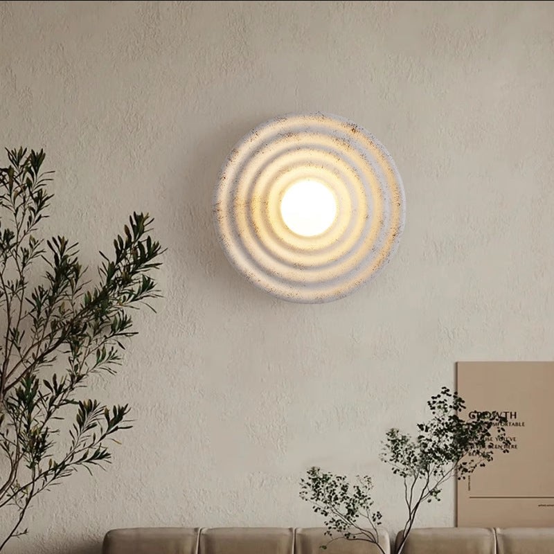 Japanese Wabi-sabi Round Indoor Wall Lamp M04