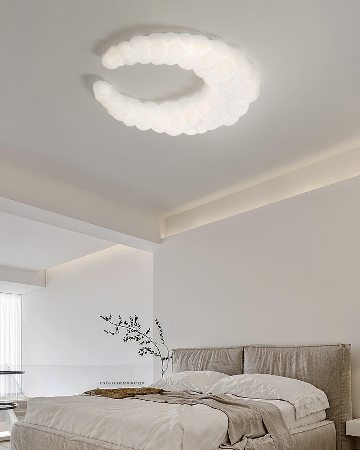 Cream Style Moon Ceiling Lamp M478
