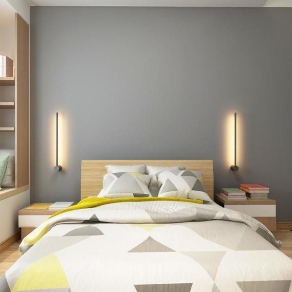 Industrial Modern Black Linear LED Wall Lights S114