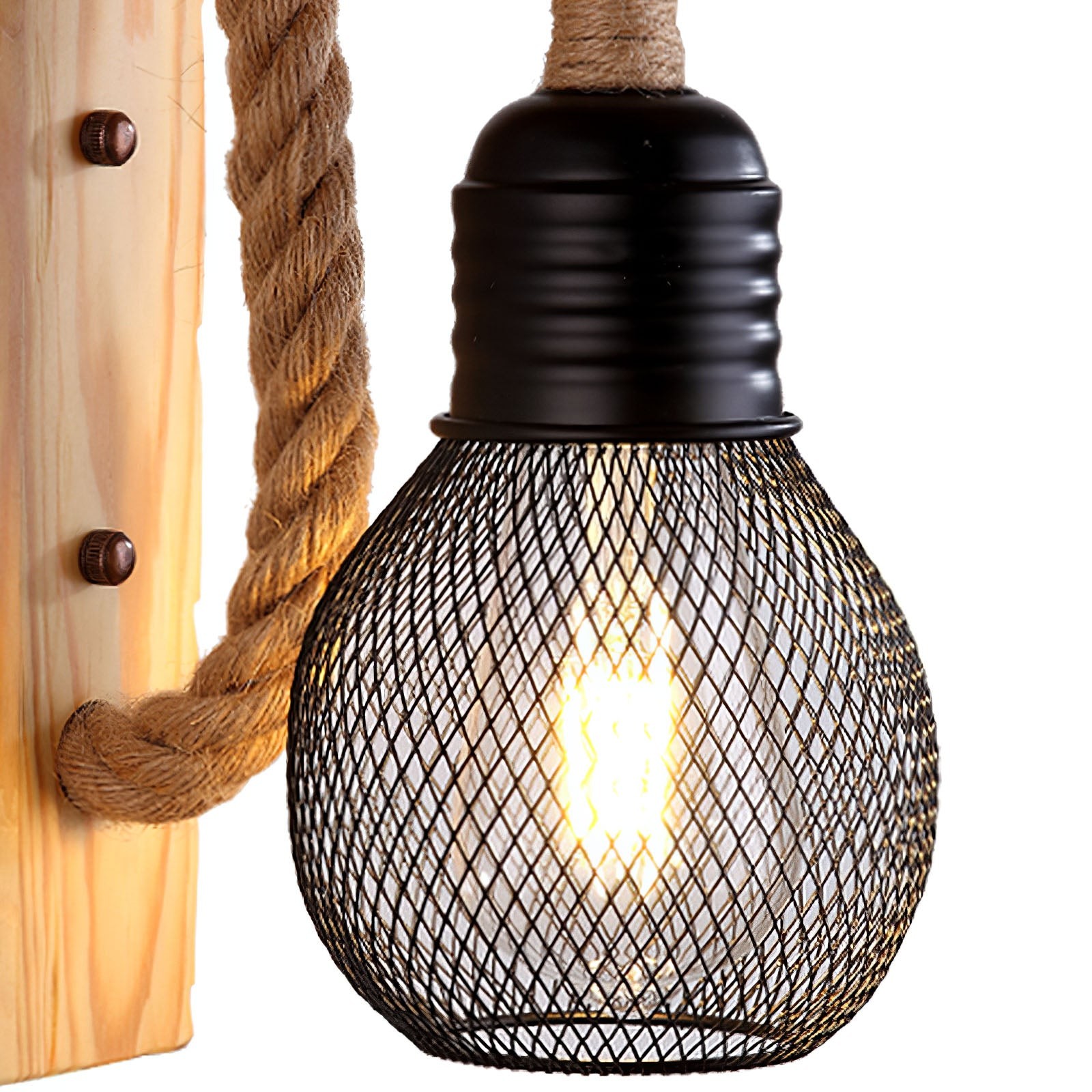 Hemp Rope Wall Lamp