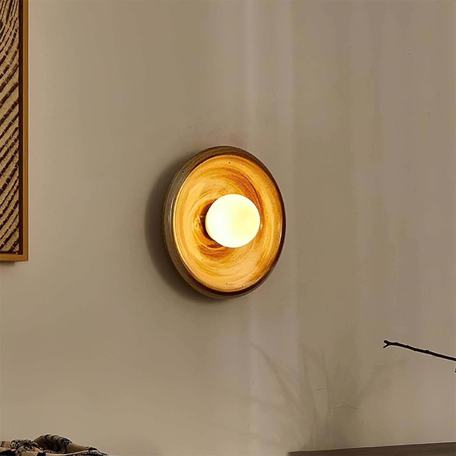 Round Ceramic Track Wall Lamp M121
