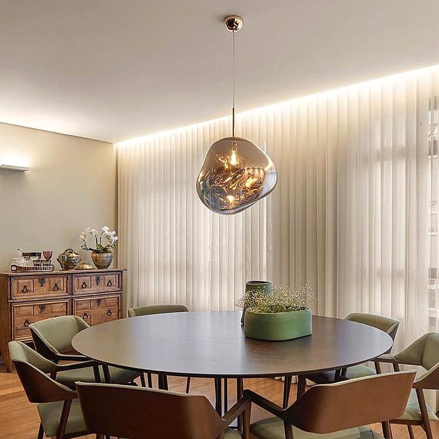 Dynamic Surface Pendant Light For Living Room S208